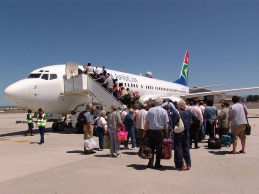 Il Sudafrica chiede un volo diretto sull&amp;#39;Italia
