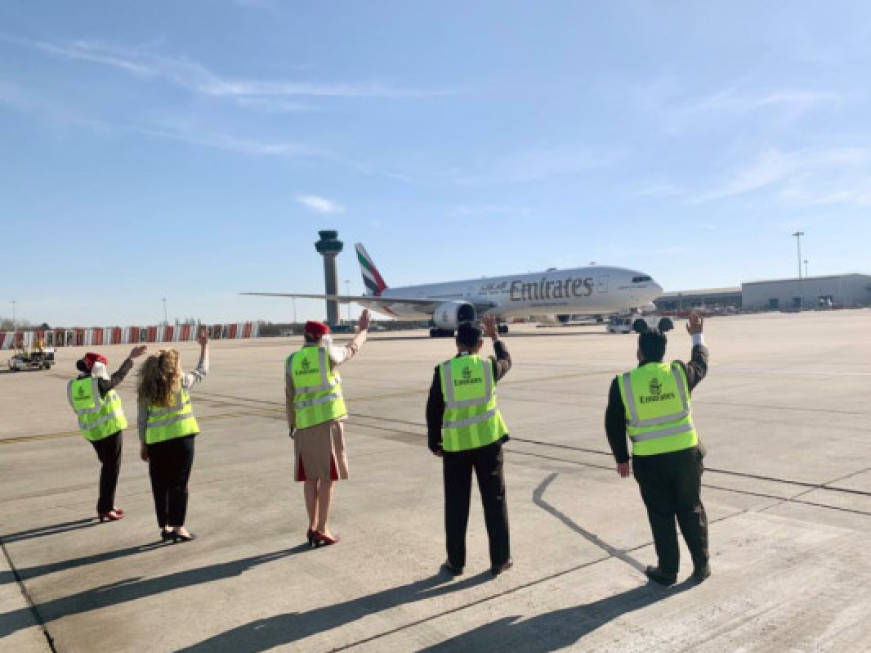 Emirates, il saluto agli ultimi voli prima dello stop per covid-19