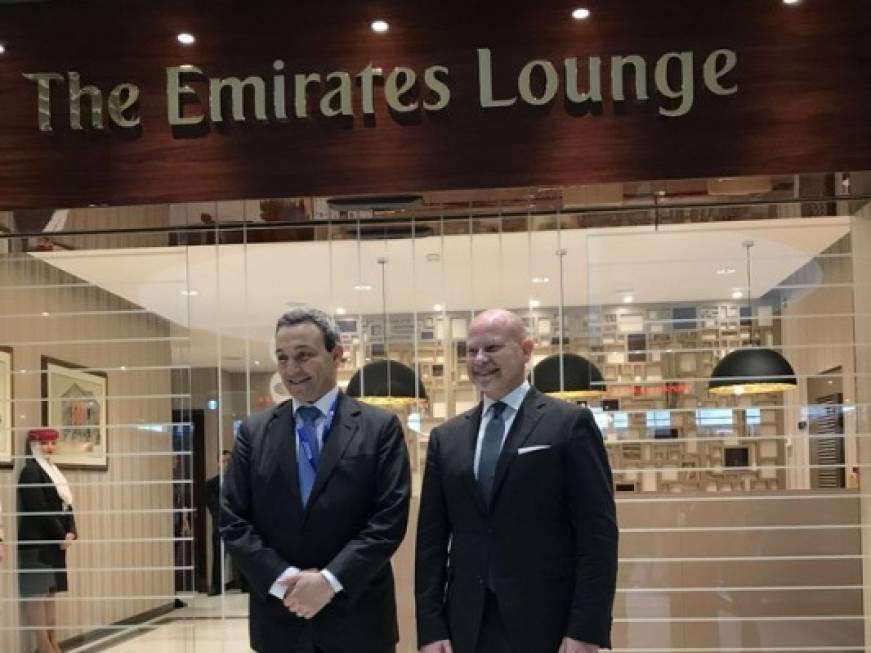 Emirates, nuova lounge a Fiumicino con imbarco diretto sull'aereo