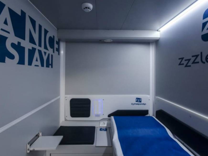 Arriva all’aeroporto di Bologna ZZZleepandGo, la cabina relax low cost