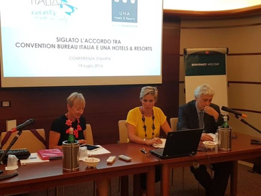 Una Hotels, siglata l'intesa con Convention Bureau Italia