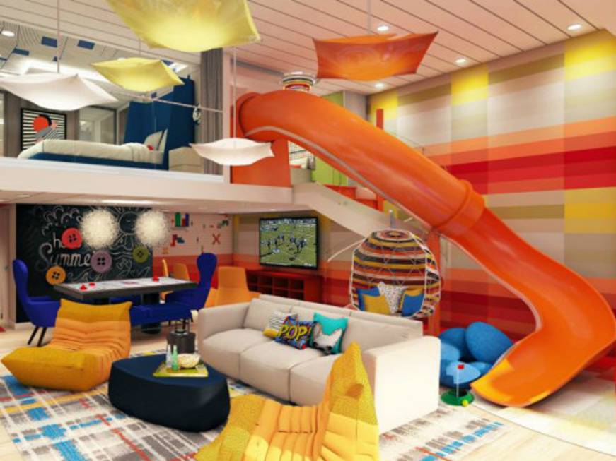 Scivoli al posto delle scale e muri Lego, Royal Caribbean stupisce con la Ultimate Family Suite