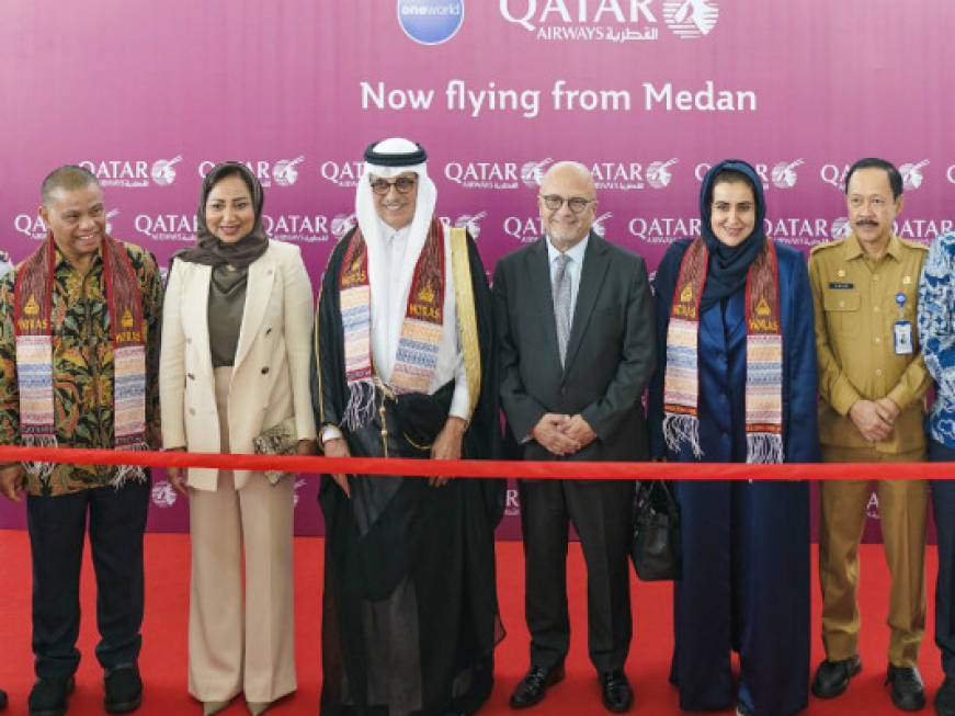 Qatar Airways, terzo volo sull'Indonesia: debutta il Doha-Medan