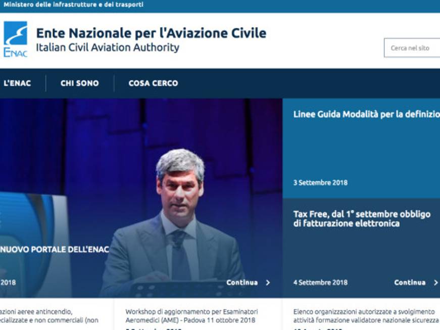 Enac, online il nuovo portale