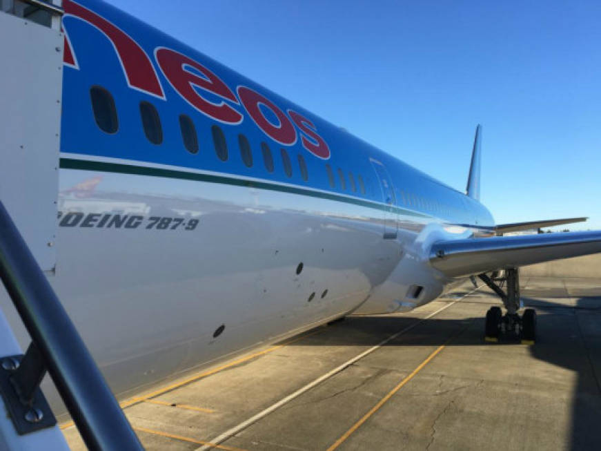 Neos, atterra a Mxp il terzo Dreamliner e la compagnia rilancia: in arrivo un quarto B787
