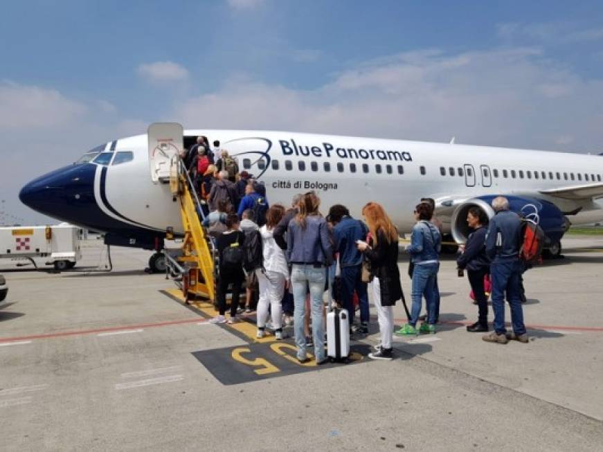 Blue Panorama a doppia cifra, passeggeri a quota 1,7 milioni