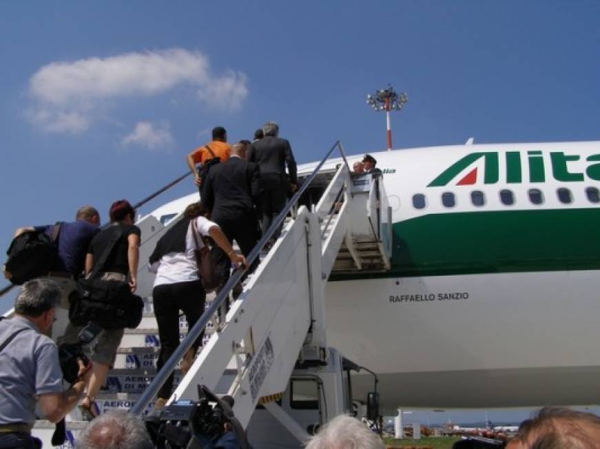 Linate-Fiumicino, Alitalia libera otto slot