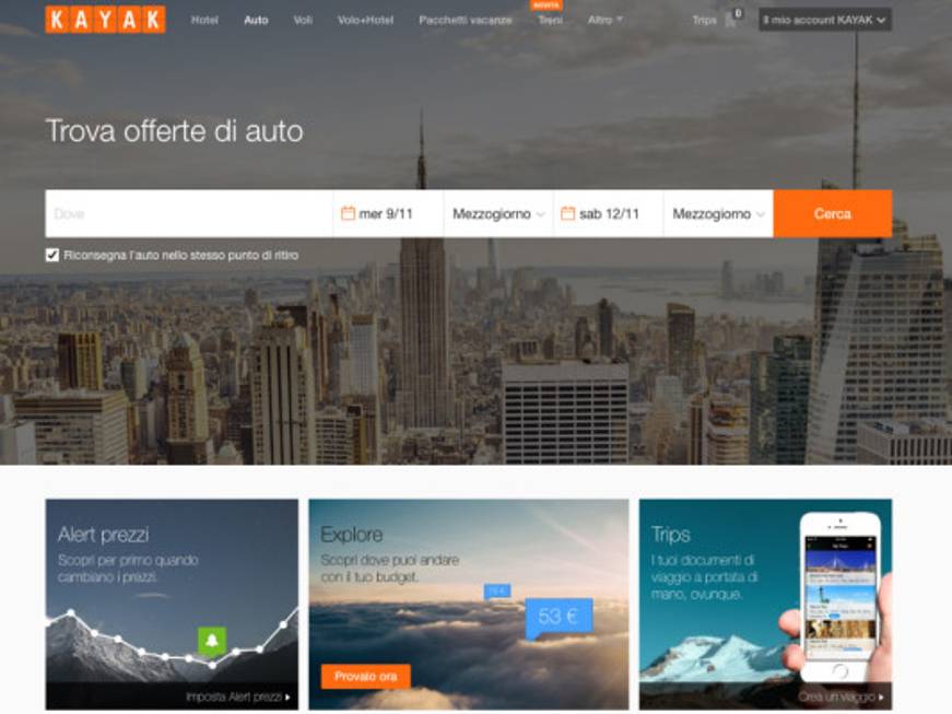 Kayak sfida Airbnb: via alla ricerca di appartamenti