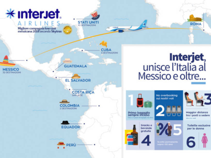 Interjet Airlines: dall’Italia al Messico e oltre. Con un solo biglietto