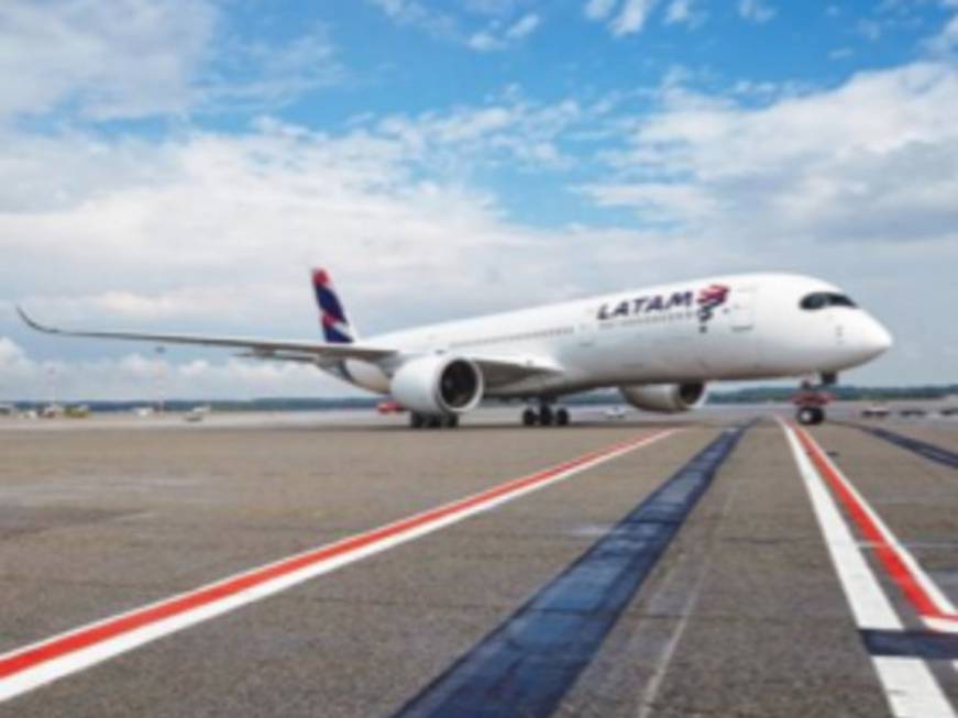 Latam mette in servizio su Milano il nuovo Airbus 350 Xwb