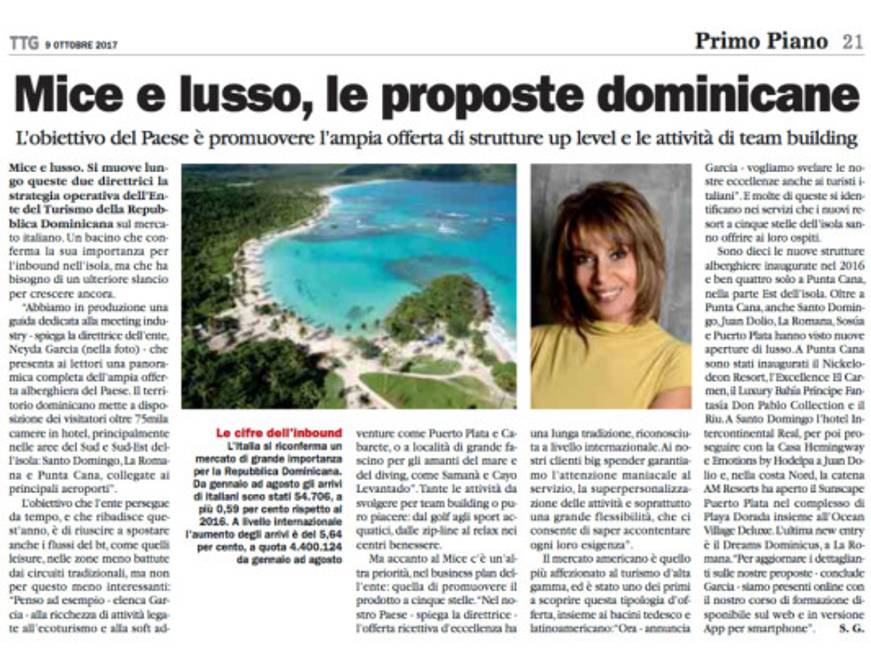 Business travel di lusso per la Repubblica Dominicana