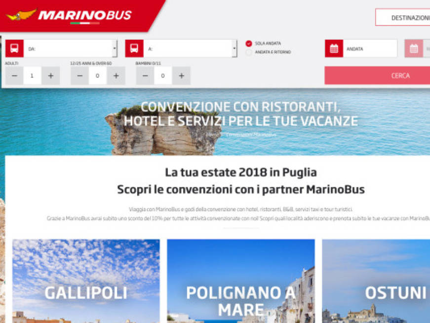 Estate in Puglia, la campagna servizi per MarinoBus