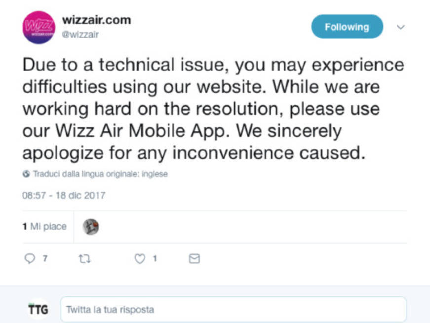 Wizz Air, problemi al sito web: i consigli della compagnia