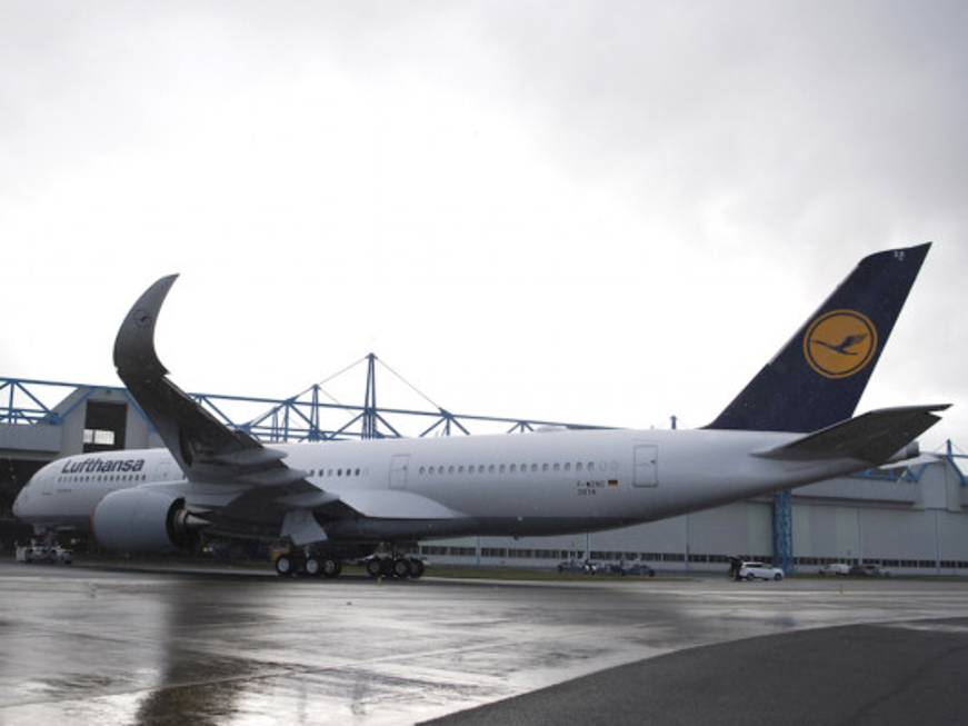 Il primo A350-900 di Lufthansa arriva a Monaco