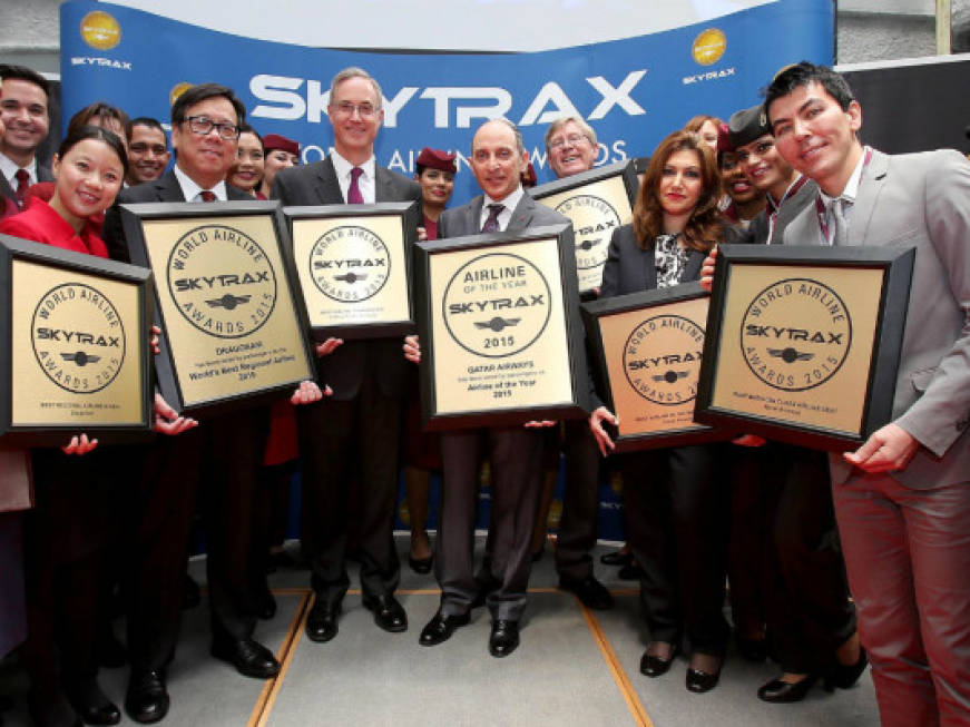 Le migliori compagnie del mondo per Skytrax: nel 2015 vince Qatar Airways
