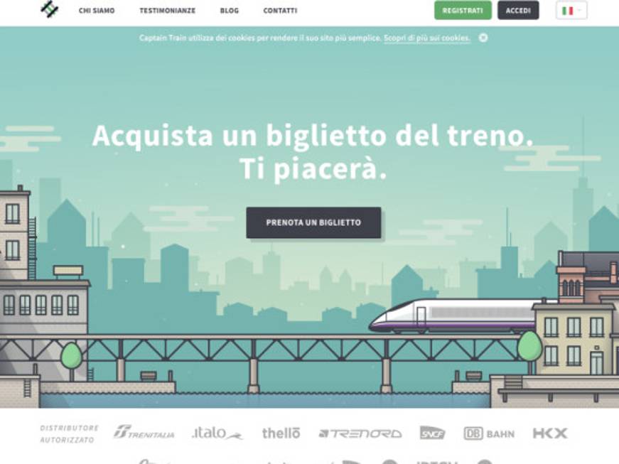 Approda in Italia Captain Train, lo Skyscanner dei treni