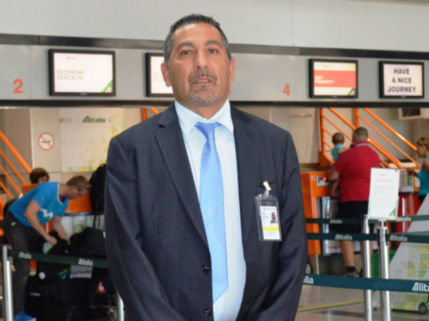 Massimo Di Perna sbarca all'aeroporto di Trieste Ronchi dei Legionari