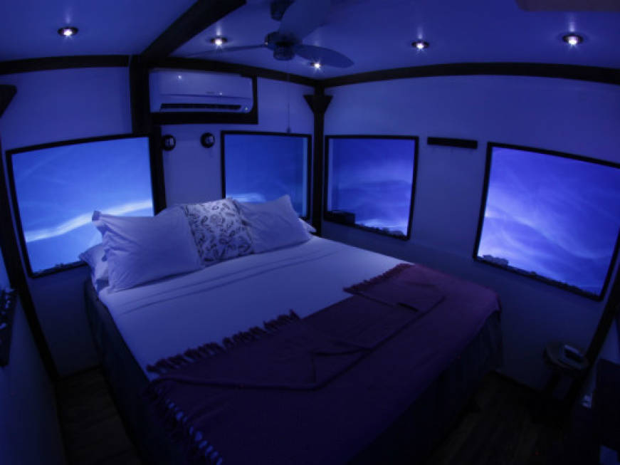 Una stanza negli abissi, l&amp;#39;idea del Manta Resort