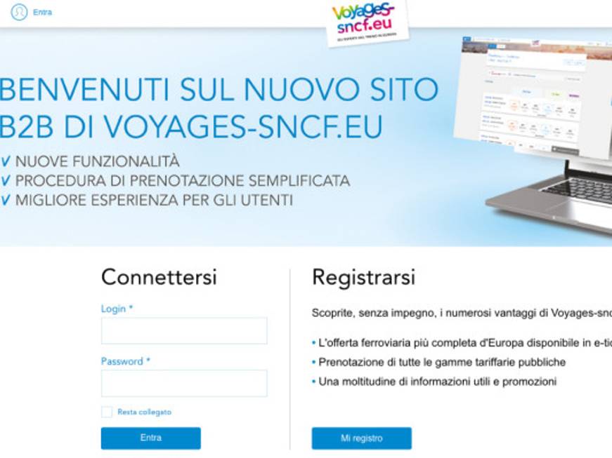 Voyages-sncf rivede il sito b2b in collaborazione con le agenzie