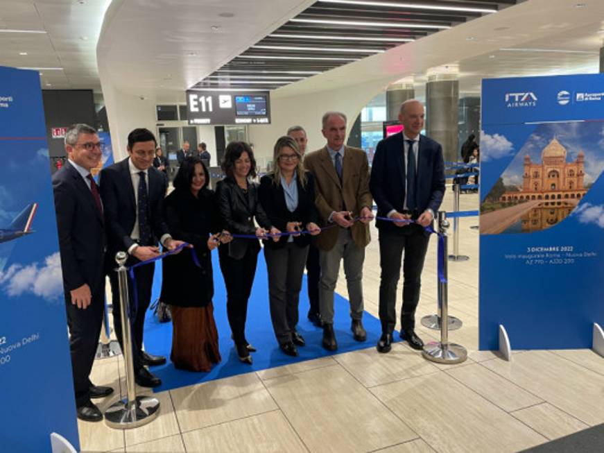 Ita Airways, parte il nuovo volo diretto Fiumicino-New Delhi