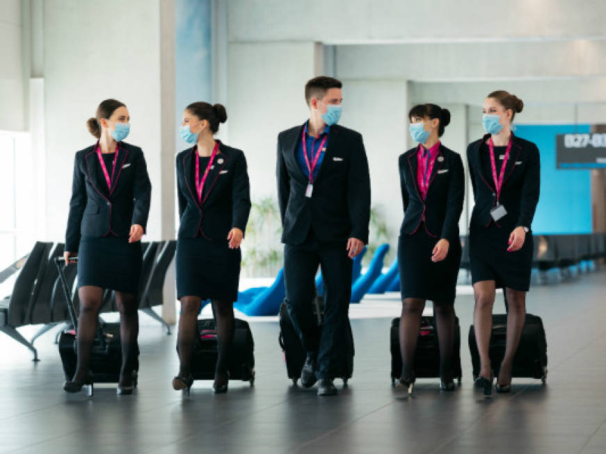Wizz Air, già vaccinato oltre il 90% dei membri dell’equipaggio