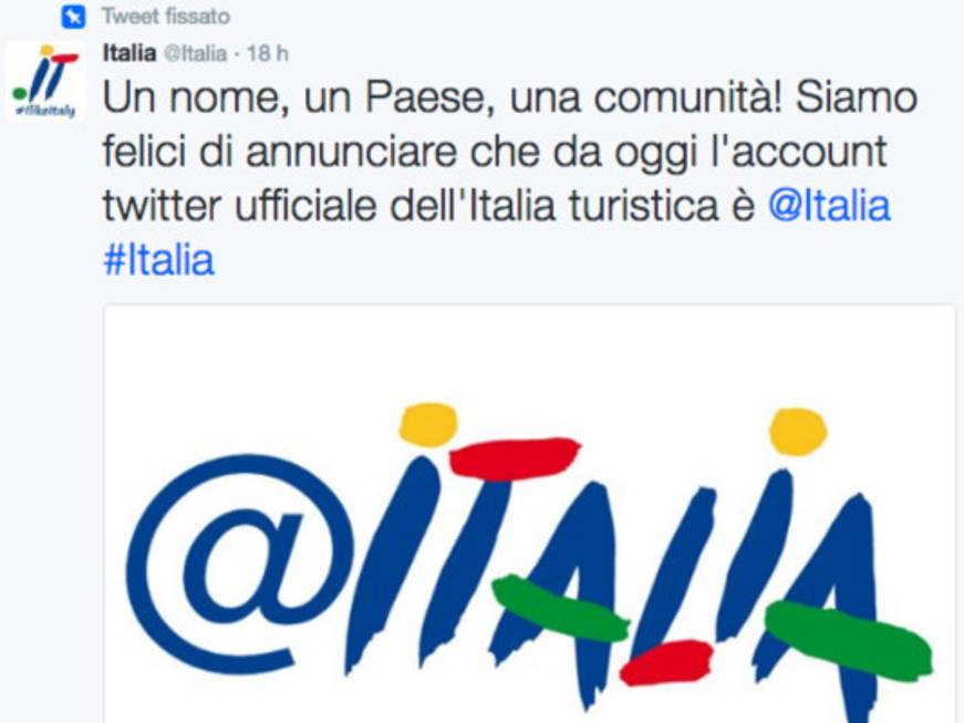 Arriva @Italia, il nuovo account Twitter per il turismo tricolore
