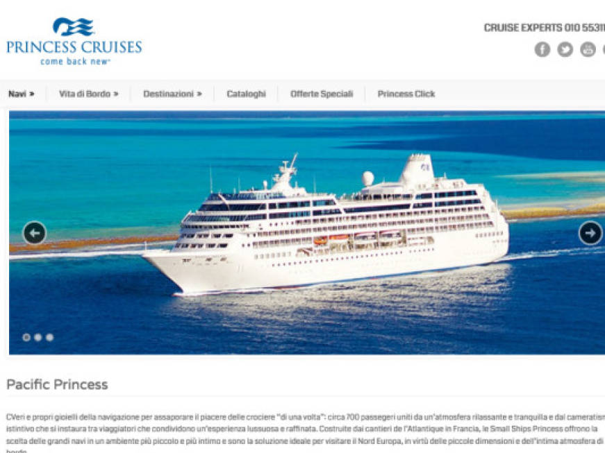 Princess Cruises torna a Tahiti con Pacific Princess