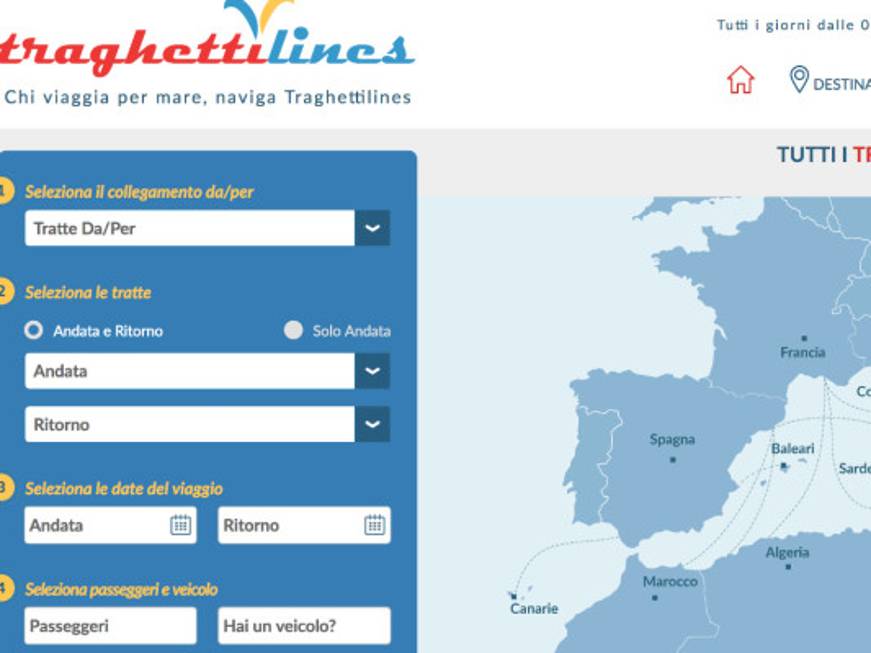 Traghettilines, accordo con SisalPay: i biglietti si pagano anche in contanti