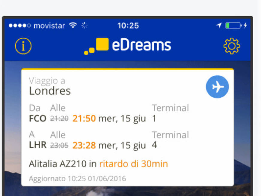 Avvisi sui voli e suggerimenti di viaggio, così si rinnova l&amp;#39;app di eDreams