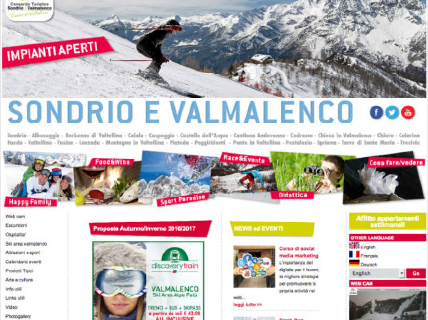I pacchetti Trenord per sciare in Valtellina
