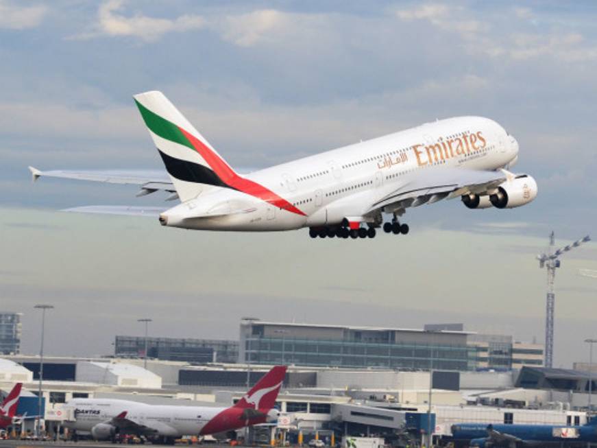 Emirates, tutti regolari i voli sull'Italia