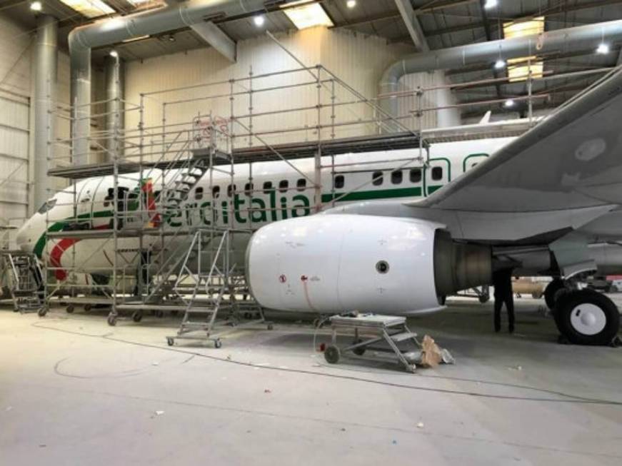 AeroItalia: ecco la foto del primo aereo, un B737-800