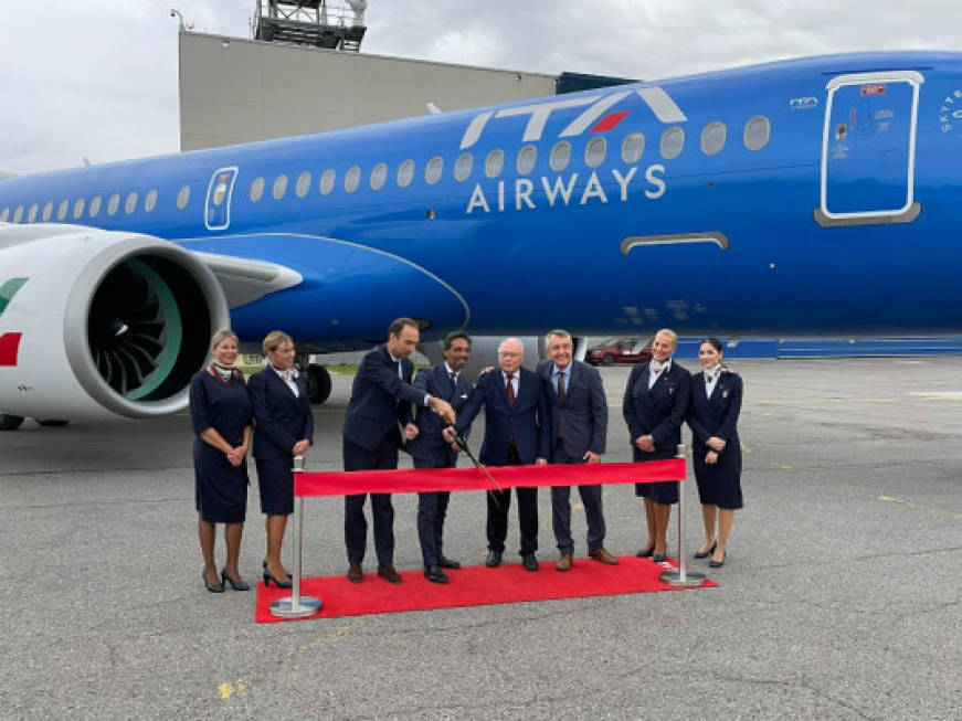 Ita Airways: arriva il primo A220-300 con livrea azzurra