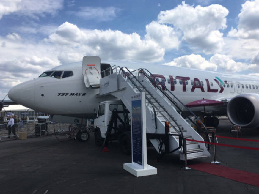 Air Italy all'Air Showdi Farnborough debutta il secondo B737 Max