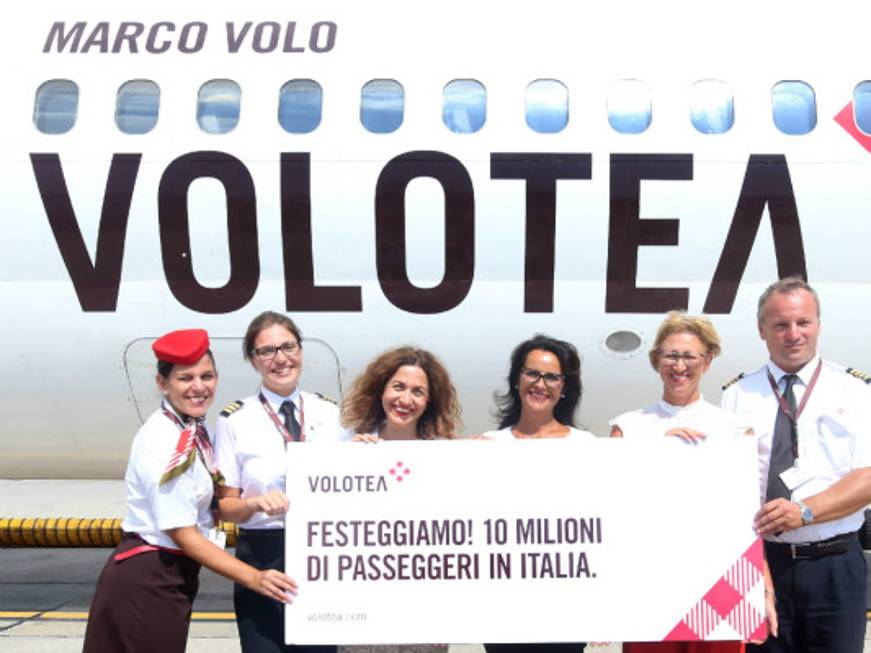 Volotea a quota 10 milioni di passeggeri in Italia