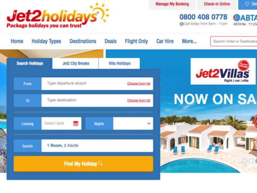 Jet2 cancella le vacanze a 100 clienti per un errore di prezzo