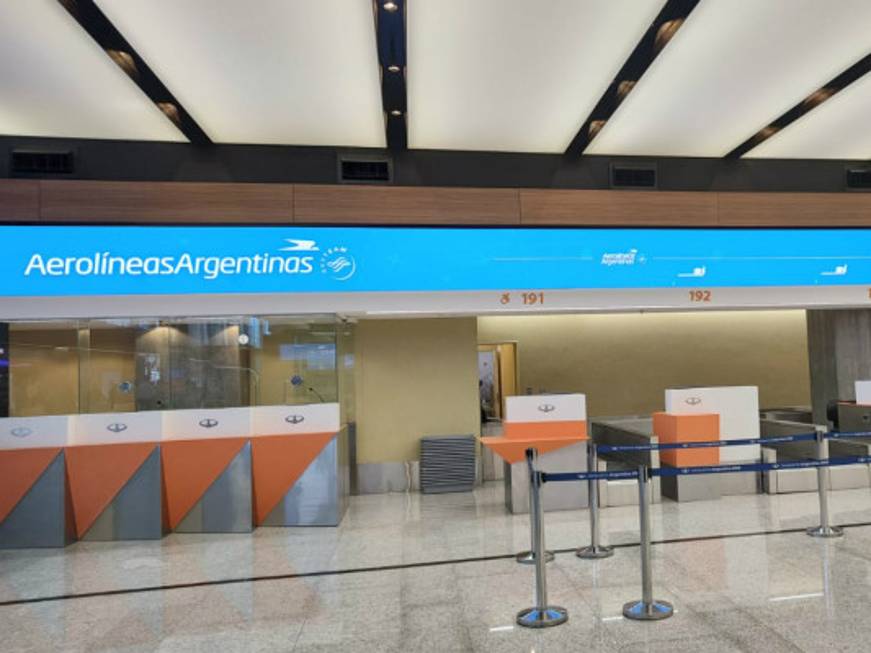 Aerolíneas Argentinas, nuova area check-in all’aeroporto di Buenos Aires