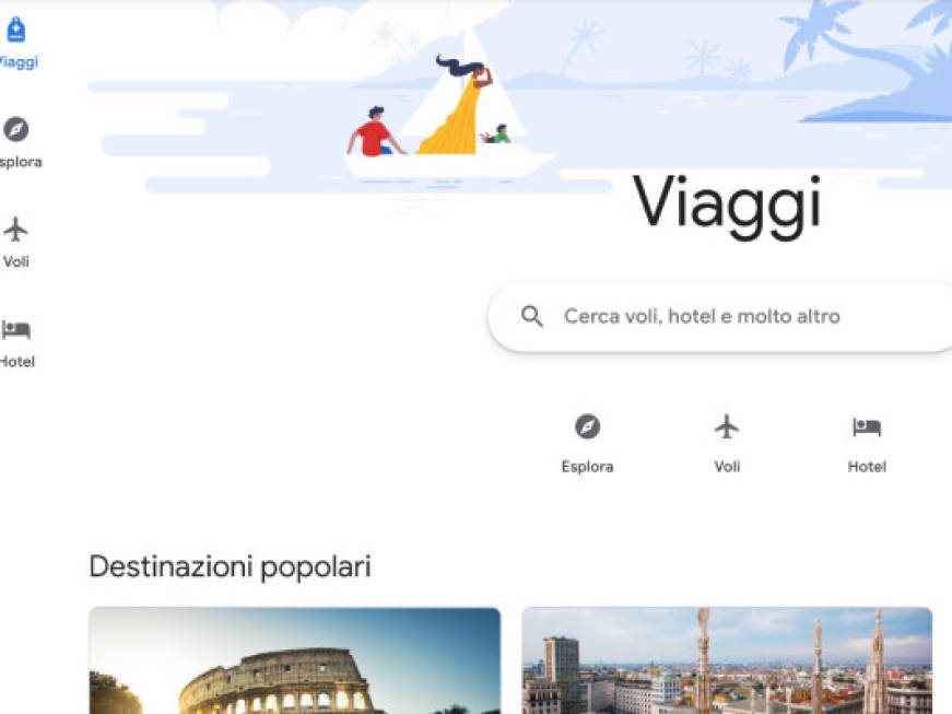 Arriva Google Viaggi,il sito per prenotare voli e hotel firmato Big G