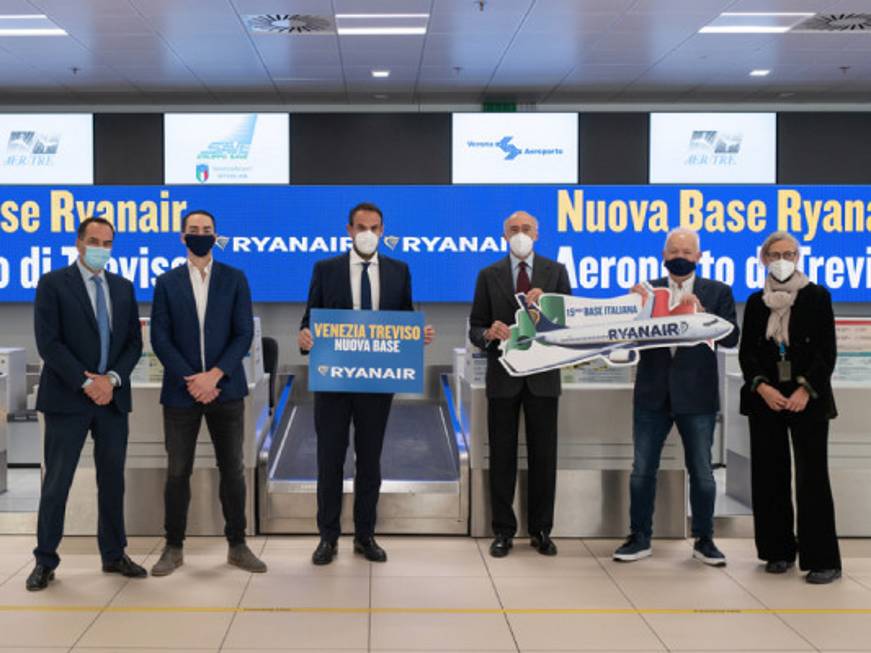 Ryanair, a marzo una nuova base a Treviso