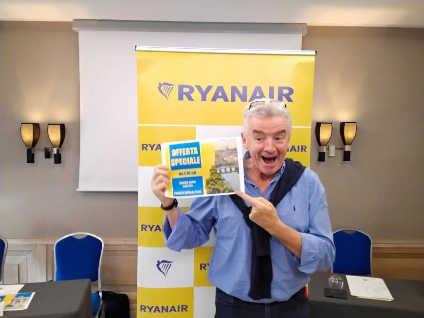 O’Leary: “Puntiamo a raddoppiare l’operatività su Ciampino”
