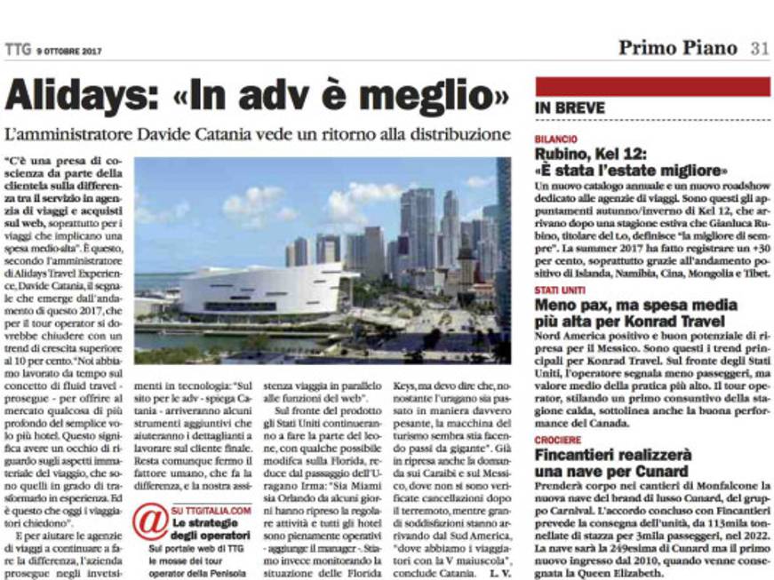 Alidays: &amp;quot;In agenzia di viaggi è meglio&amp;quot;