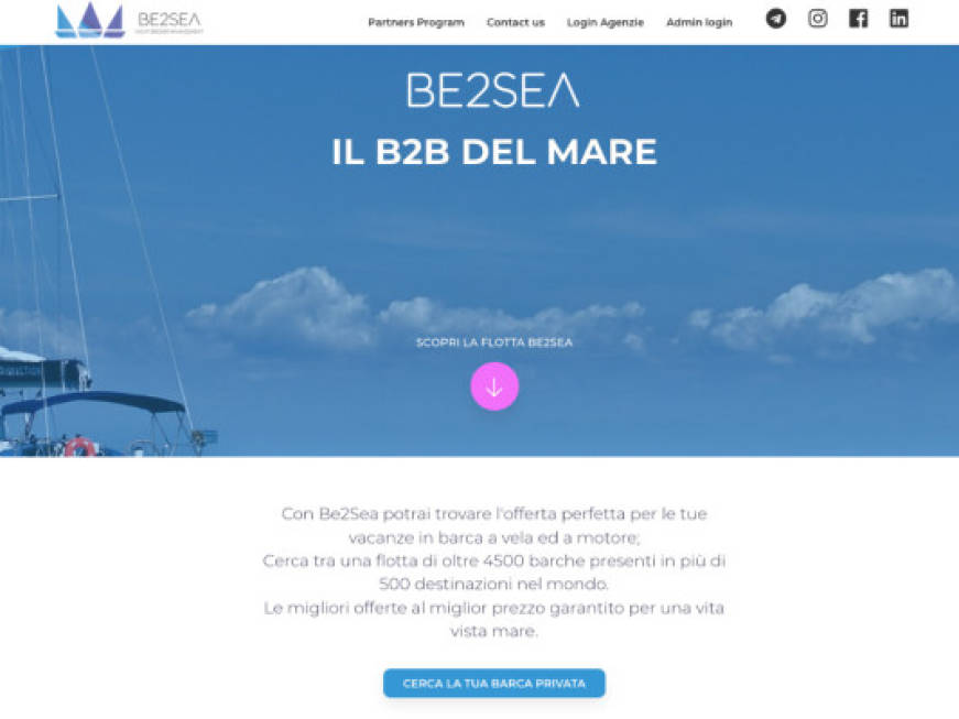 Be2Sea: nuovi servizi per le vacanze in barca in agenzia