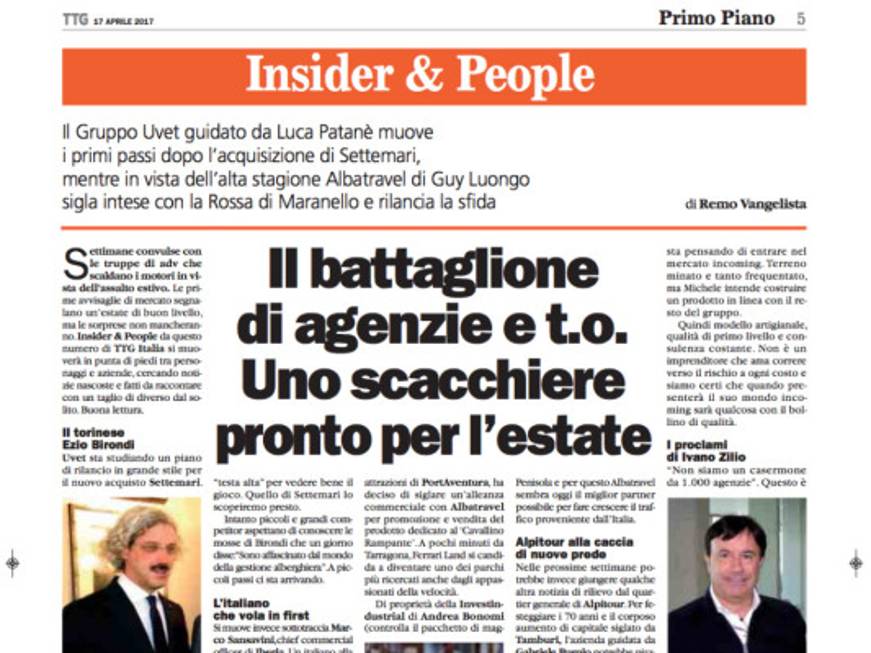 Il nuovo Insider &amp;amp; Peopledebutta su TTG Magazine