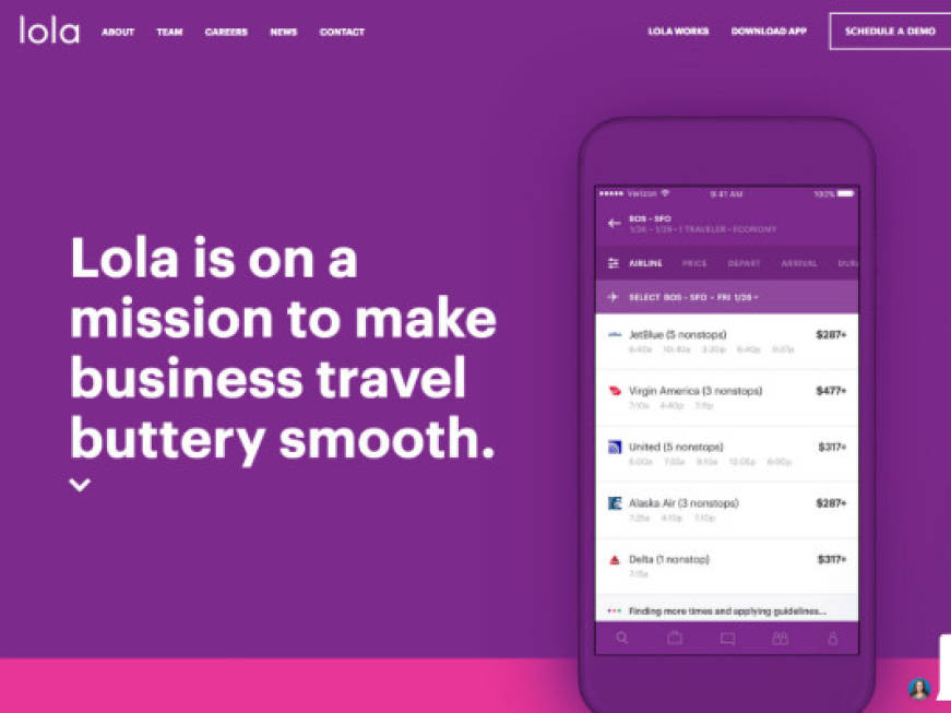 Arriva Lola WorksL'agente virtuale per il business travel