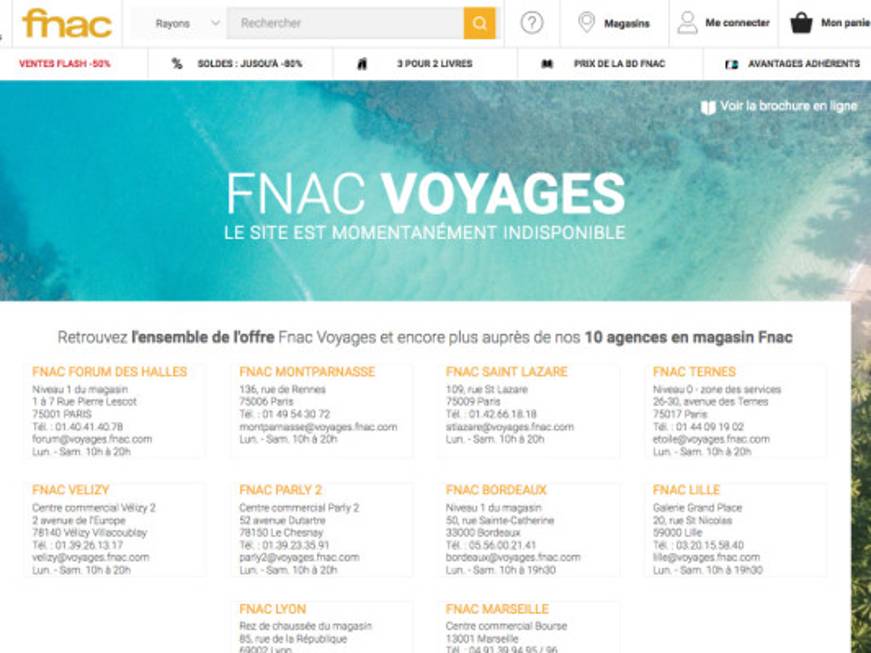 Fnac Voyages chiude i battenti: stop alle agenzie in Francia