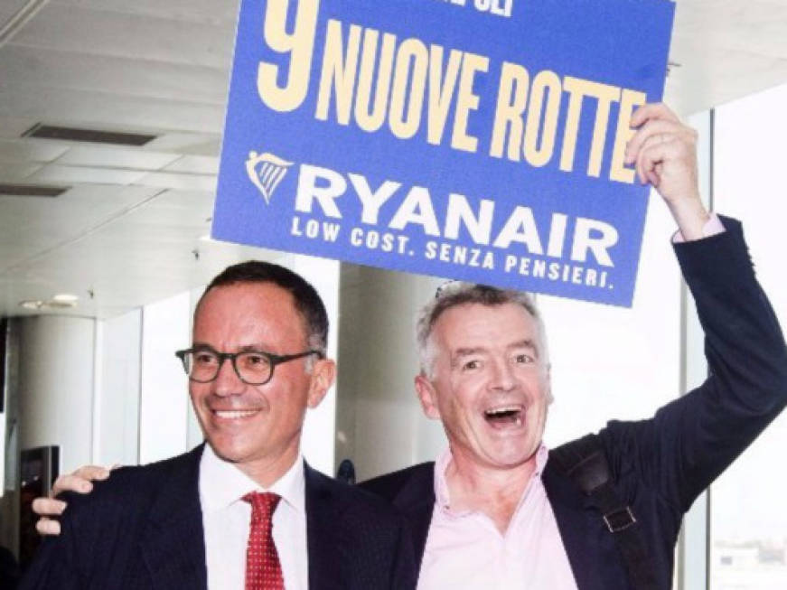 Ryanair, 9 nuove rotte da Napoli per la summer 2018