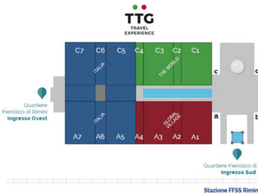 TTG Travel ExperienceGli spazi e le aree del marketplace in arrivo a Rimini