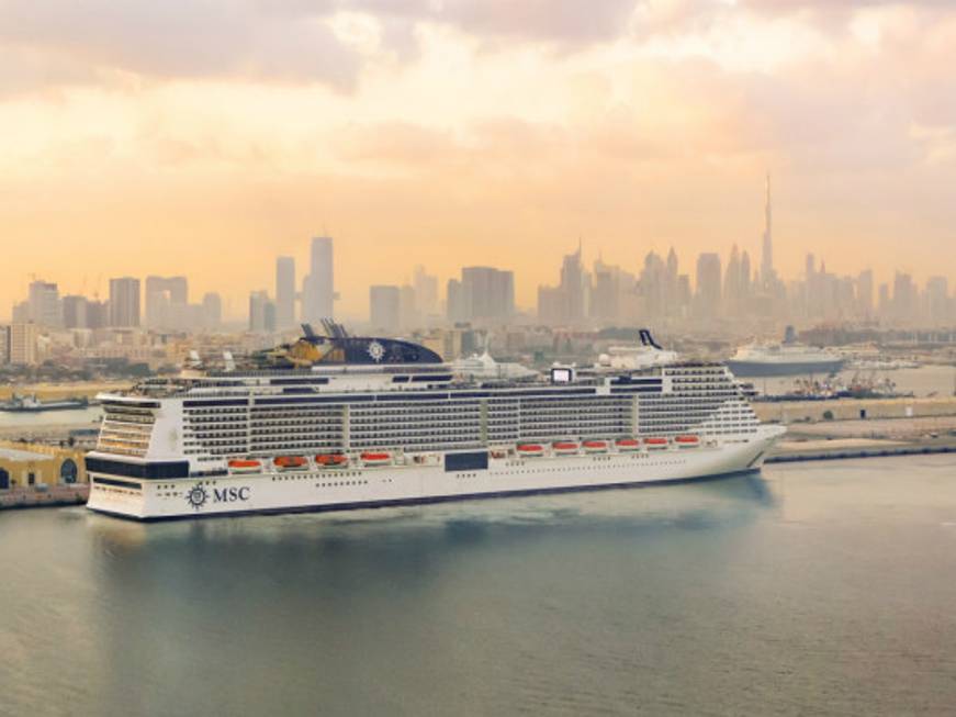 Msc Virtuosa, ultima nata della flotta, prende il largo da Dubai