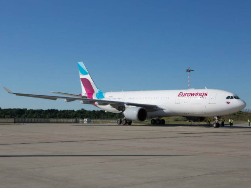 Eurowings cresce del 39% sull’Italia nella summer