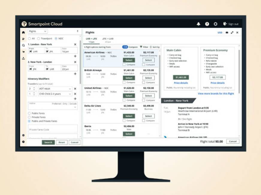 Travelport aiuta gli agenti con Smartpoint Cloud